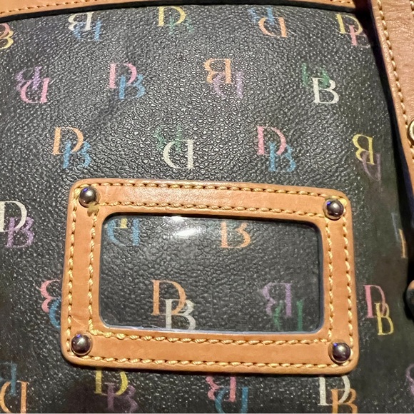 DOONEY & BOURKE Vintage Multicolor DB Round Mini Backpack Rainbow Zipper | EUC - Picture 8 of 8